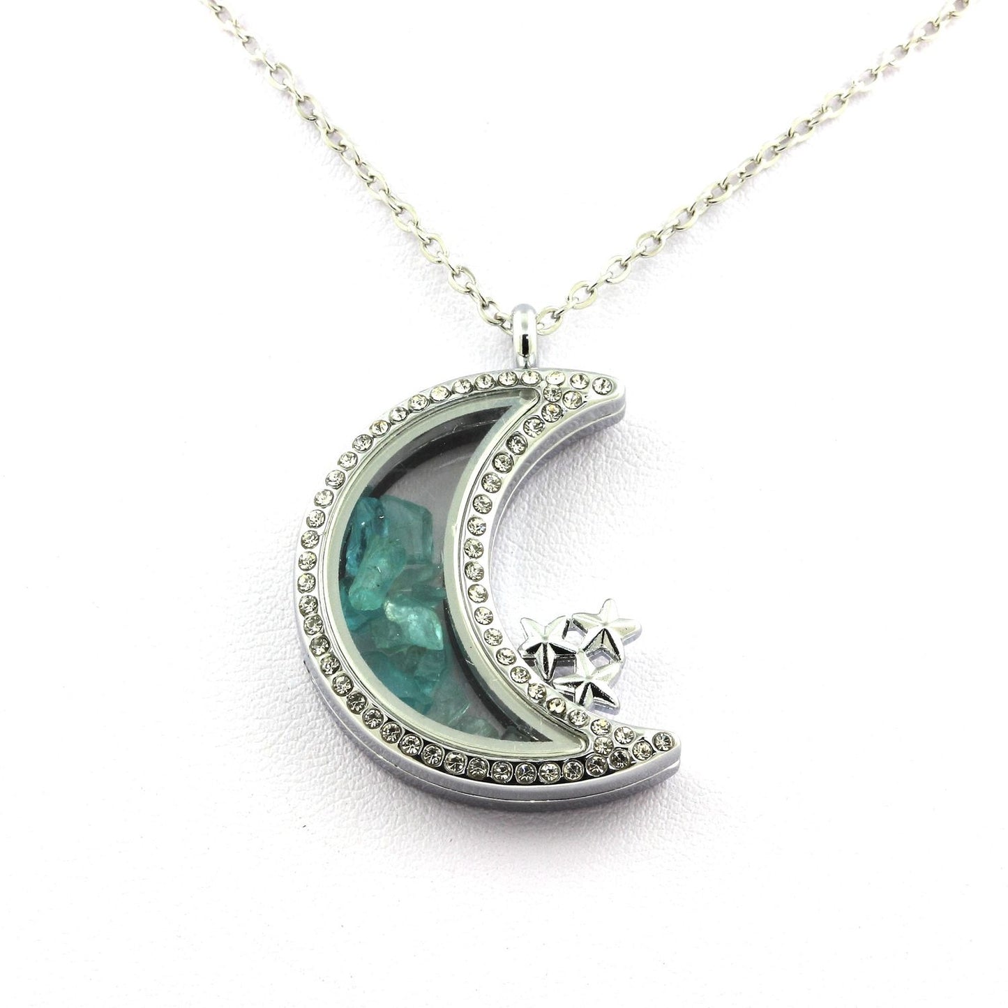 Collier Apatite Paraiba naturels modèle Lune
