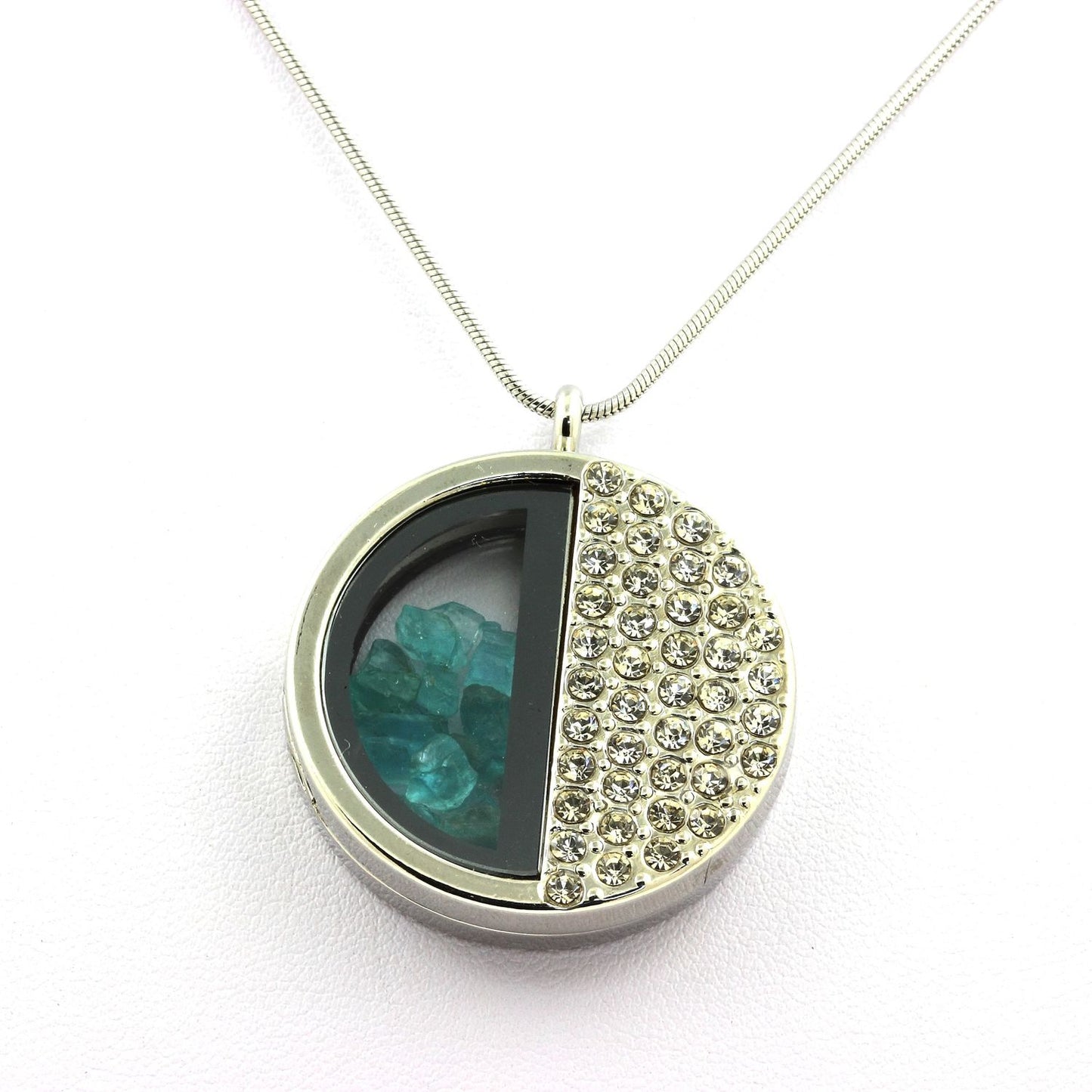 Collier Apatite Paraiba naturels modèle demi-cercle