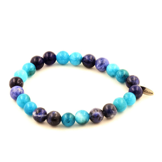 Apatite + Sodalite Bracelet Perles