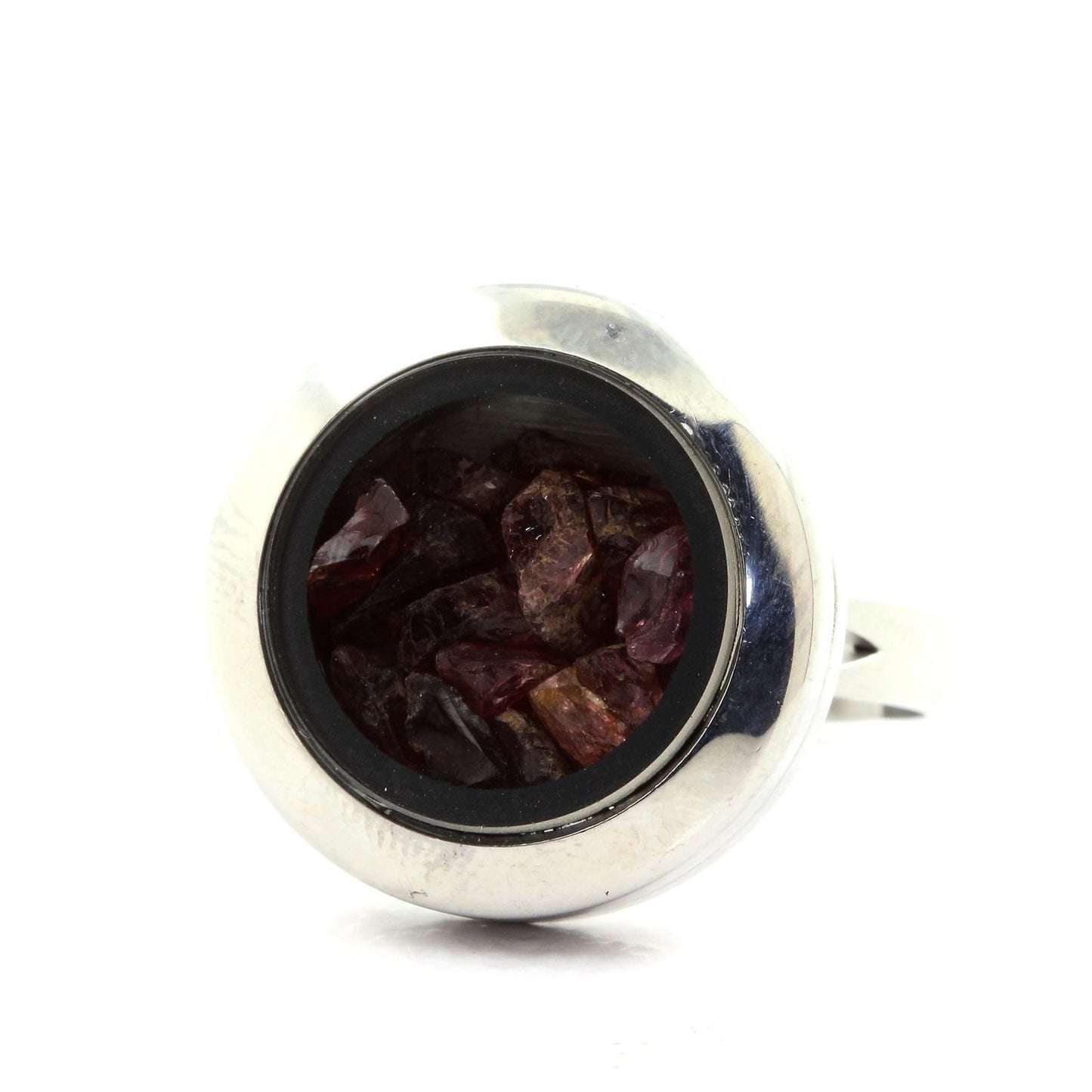 Bague cristal Grenat Rhodolite