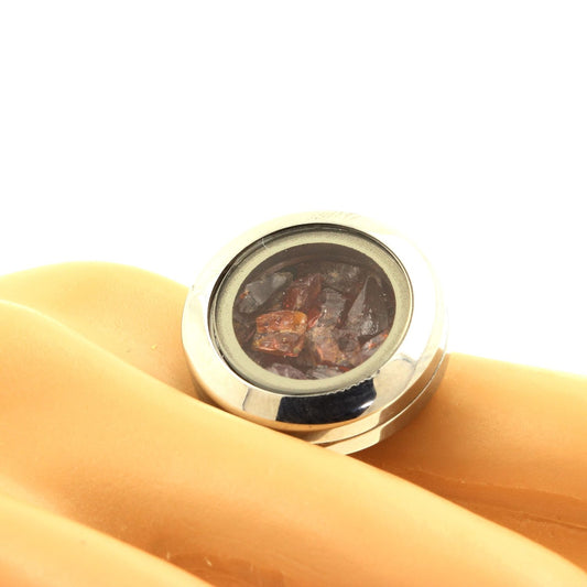 Bague cristal Grenat Rhodolite