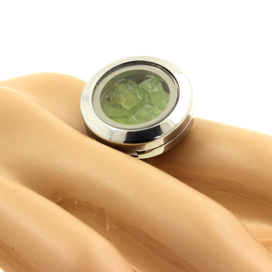 Bague cristal Peridot