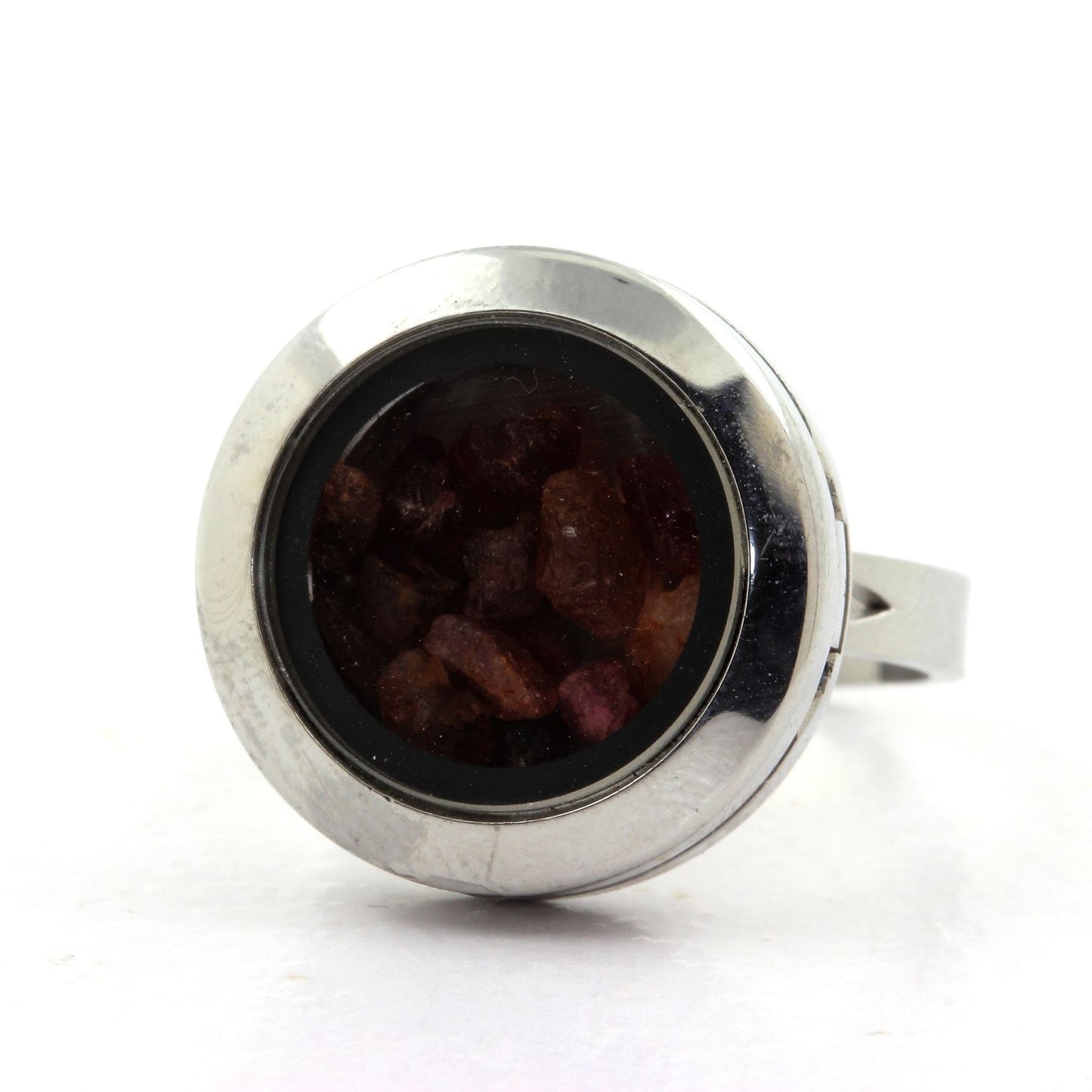 Bague cristal Tourmaline multicolore