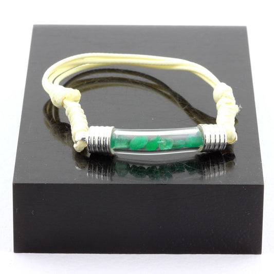 Bracelet avec cristal d' Emeraude
