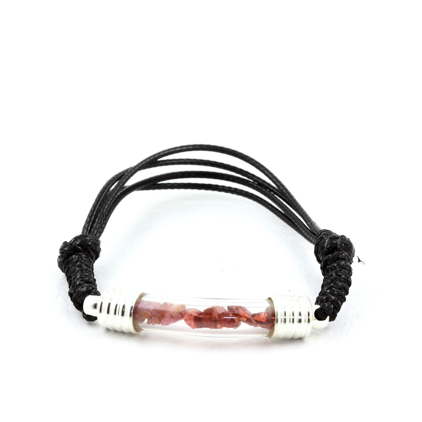 Bracelet avec cristal de Grenat Rhodolite