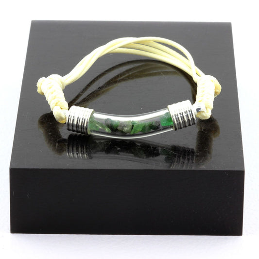 Bracelet avec cristal de Grenat Tsavorite