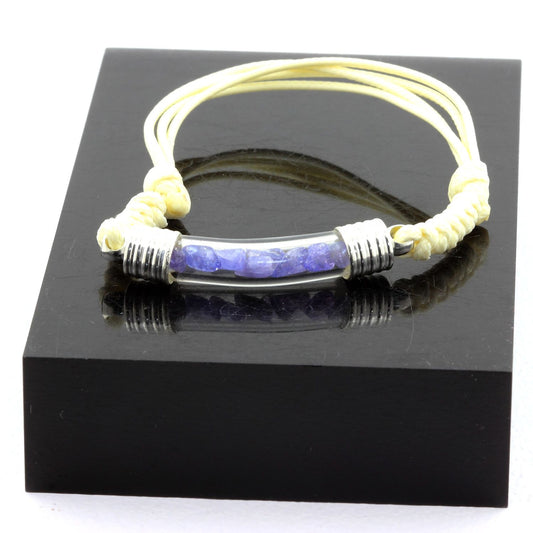 Bracelet avec cristal de Tanzanite