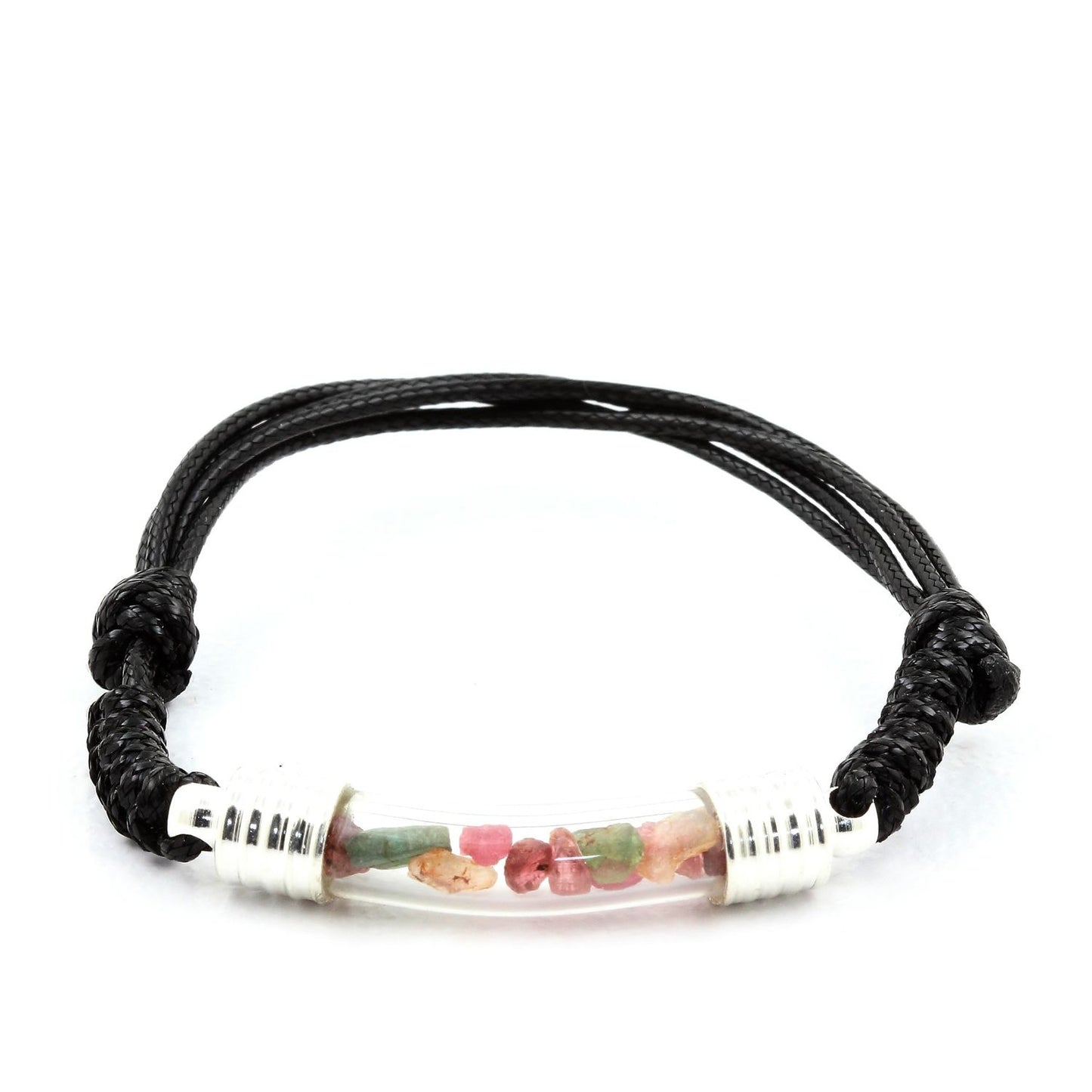 Bracelet avec cristal de Tourmaline multicolore