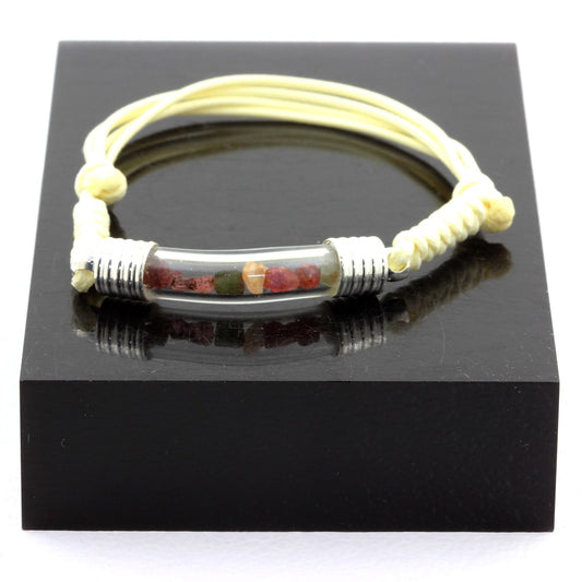 Bracelet avec cristal de Tourmaline multicolore