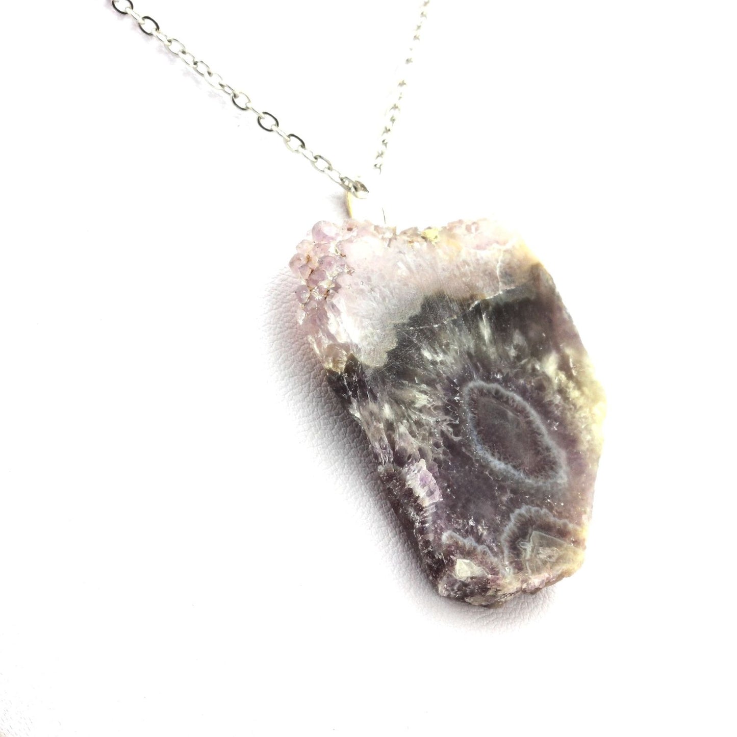 Collier Agate brut + Améthyste