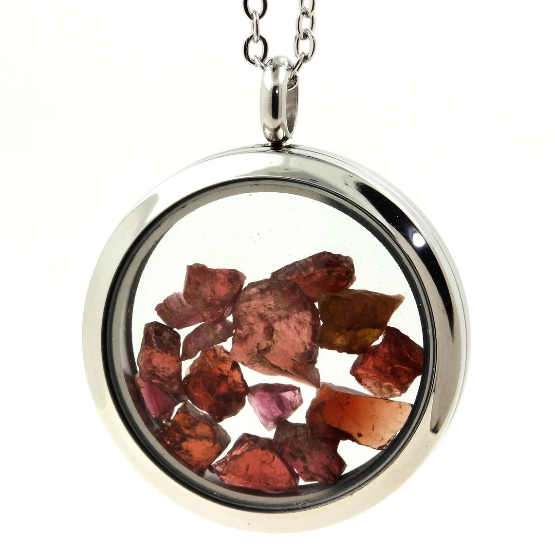 Collier Grenat Rhodolite Modèle Médaillon