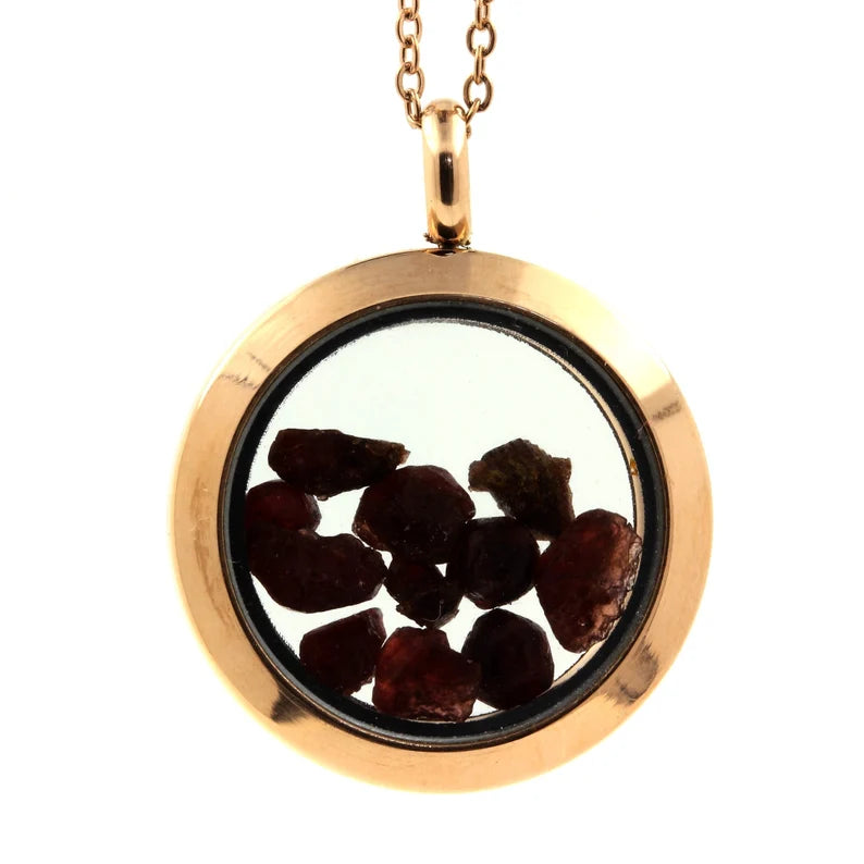 Collier Grenat Modèle Médaillon