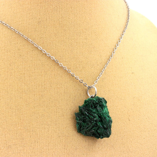 Collier Malachite brut