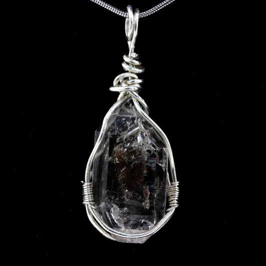 Collier Quartz Diamant à inclusions