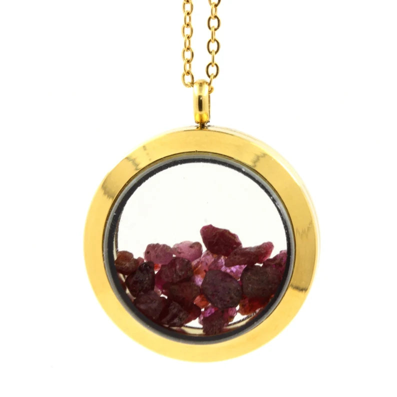Collier Rubis Modèle Médaillon