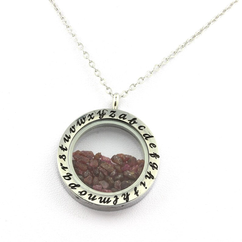 Collier Rubis naturels modèle Alphabet