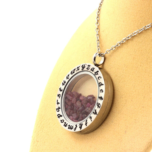 Collier Rubis naturels modèle Alphabet