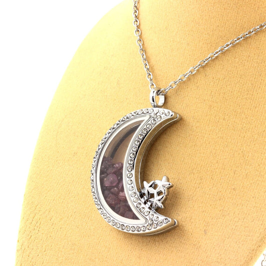 Collier Rubis naturels modèle Lune