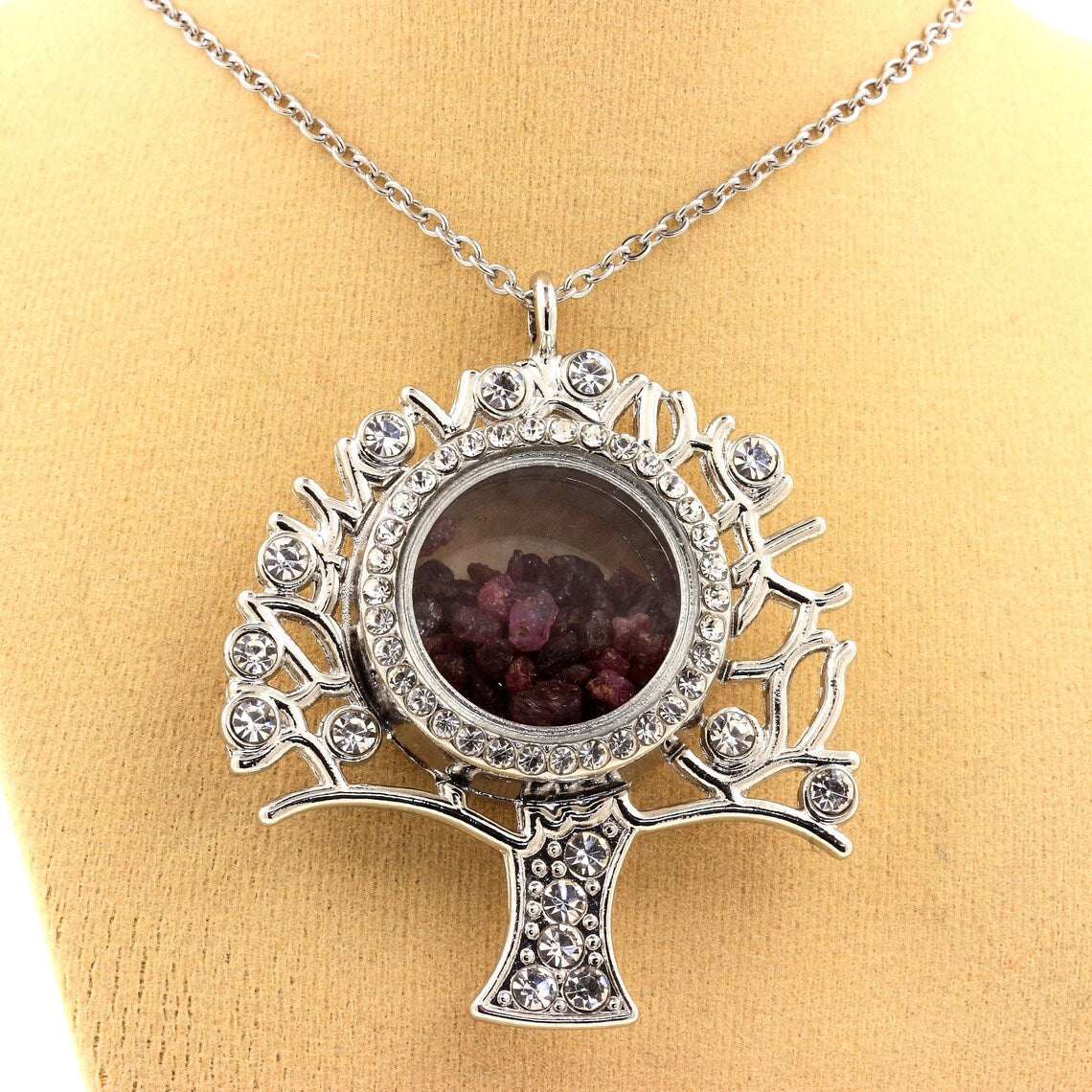 Collier Rubis naturels modèle arbre