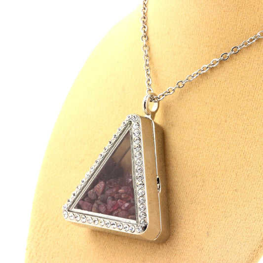 Collier Rubis naturels modèle triangle