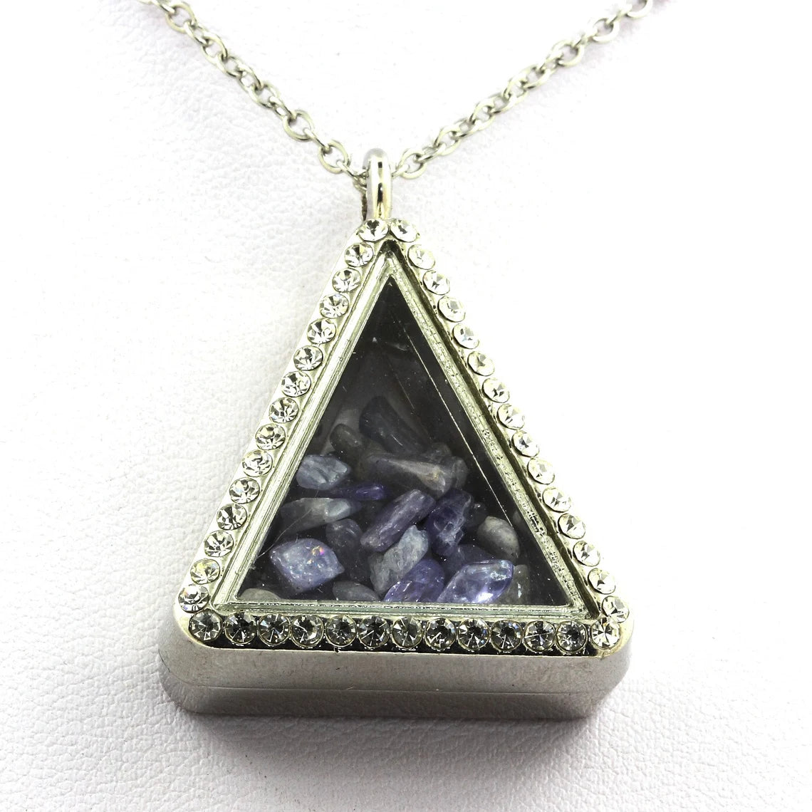 Collier Tanzanite brut modèle triangle