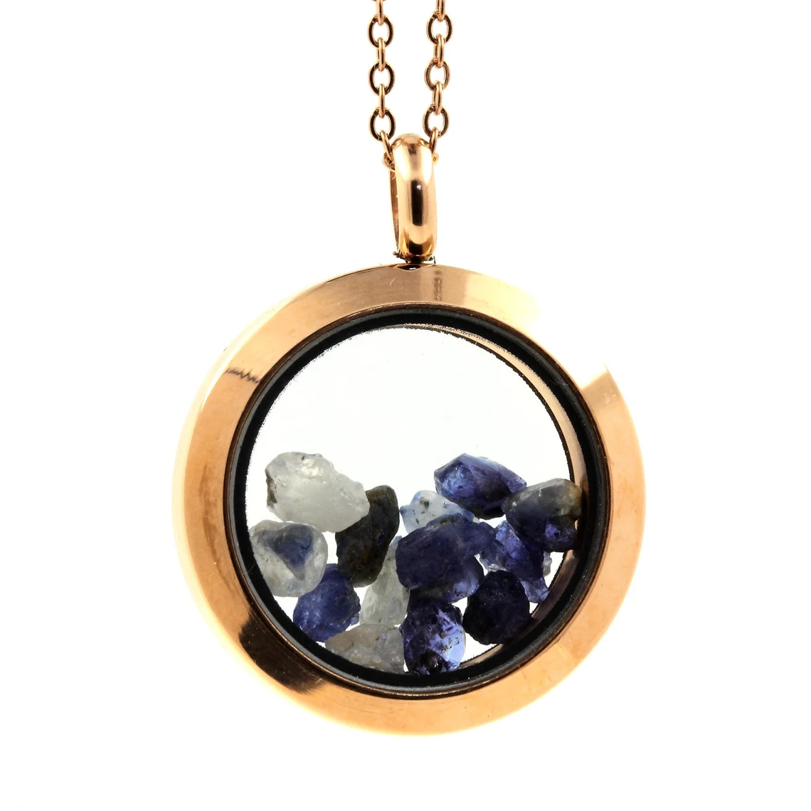 Collier Benitoite modèle Médaillon