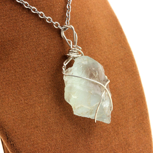 Collier Fluorite verte brut