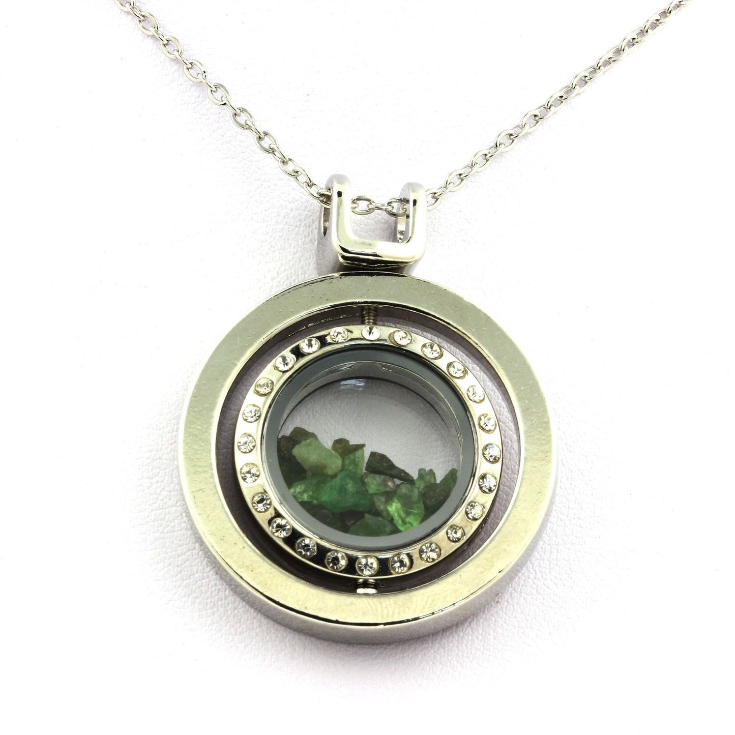 Collier Grenat Tsavorite naturels modèle Sablier Sphérique