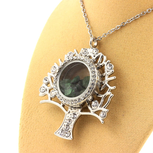 Collier Grenat Tsavorite naturels modèle arbre