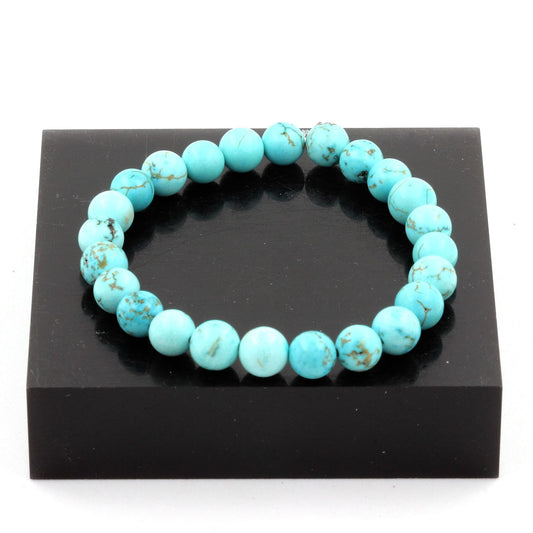 Howlite Turquoise Bracelet Perles