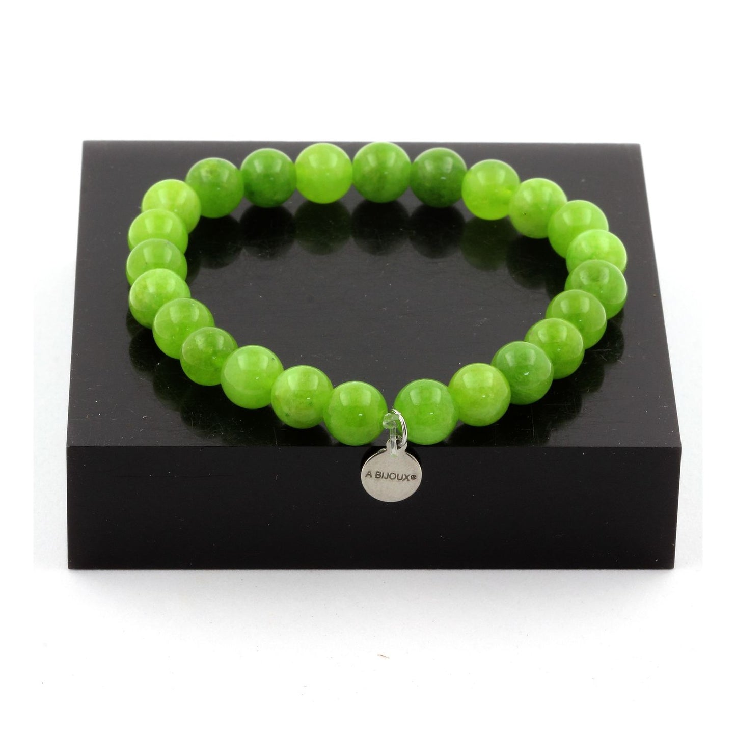 Péridot. Bracelet Perles naturelles