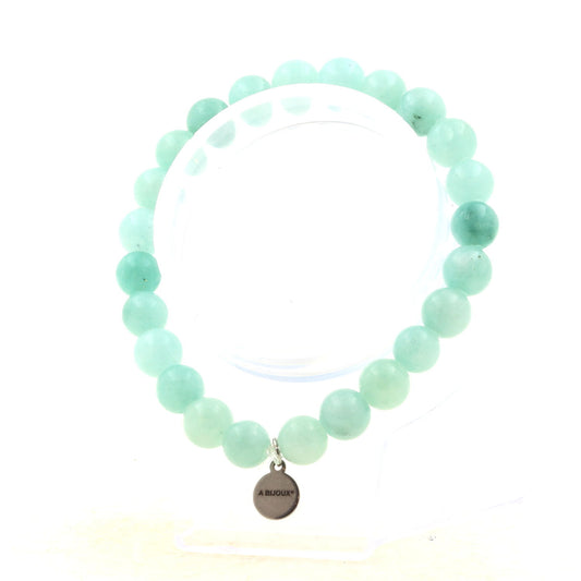 Angélite. Bracelet en Perles naturelles