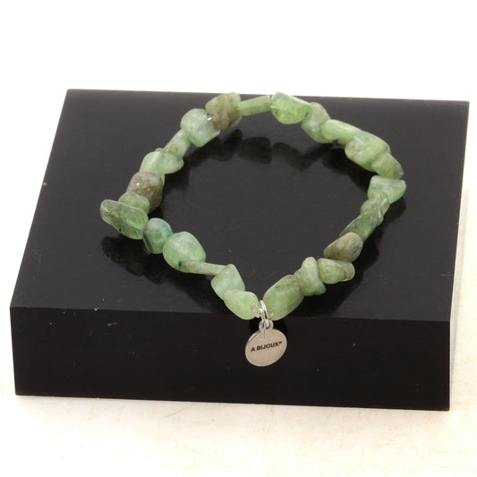 Perles Apatite verte de Madagascar. Bracelet en Perles naturelles