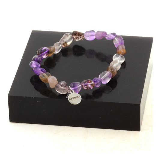 Perles Auralite du Canada. Bracelet en Perles naturelles
