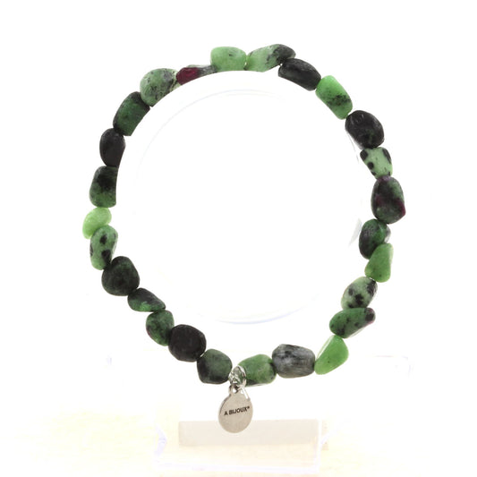 Epidote de Myanmar (Birmanie). Bracelet en Perles naturelles