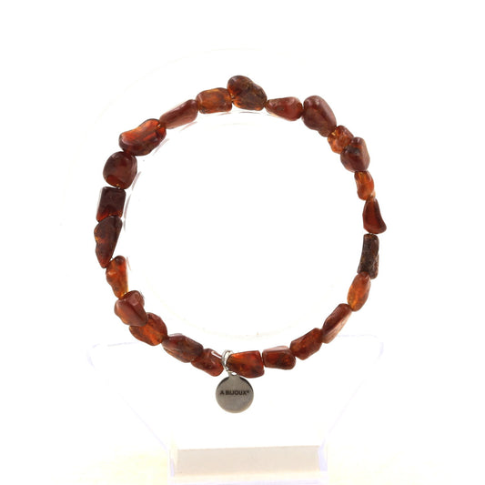 Perles Grenat Spessartite du Mozambique. Bracelet en Perles naturelles