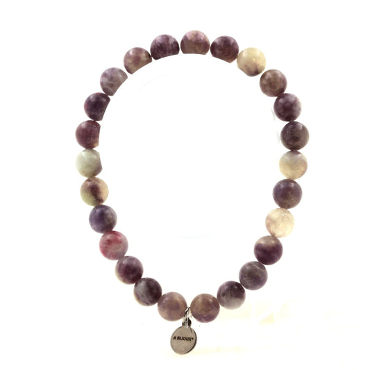 Perles Mica violet de Tanzanie 8 mm. Bracelet en Perles naturelles