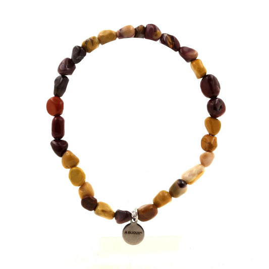 Perles Mookaite d'Australie. Bracelet en Perles naturelles