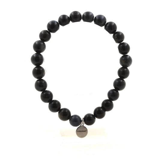 Perles Oeil de faucon 8 mm. Bracelet en Perles naturelles