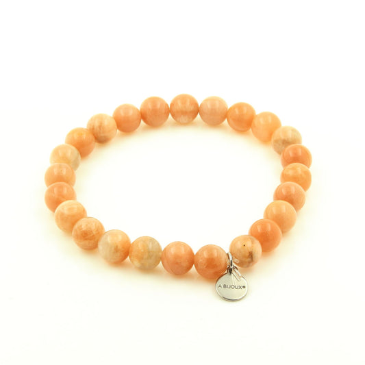 Perles Pierre de soleil d'Afrique. Bracelet en Perles naturelles