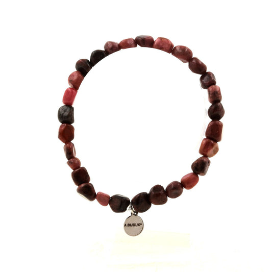 Perles Rhodochrosite du Brésil. Bracelet en Perles naturelles