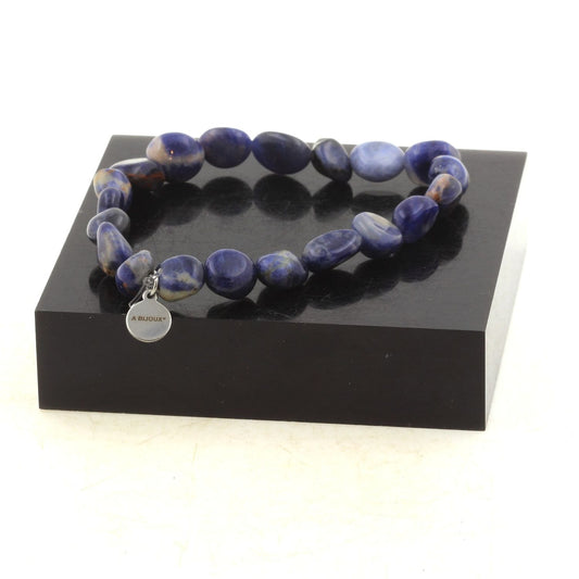Perles Sodalite du Brésil. Bracelet en Perles naturelles
