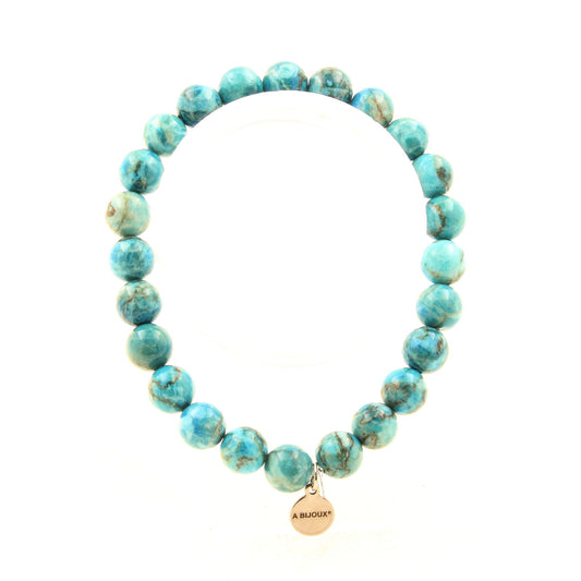 Perles Turquoise d'Afrique du Sud. Bracelet en Perles naturelles