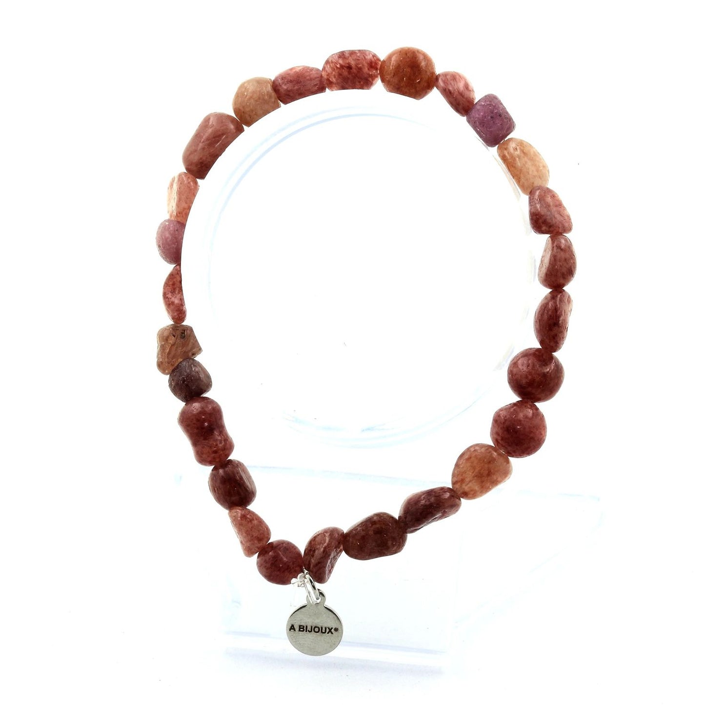 Rubis du Brésil. Bracelet Perles naturelles