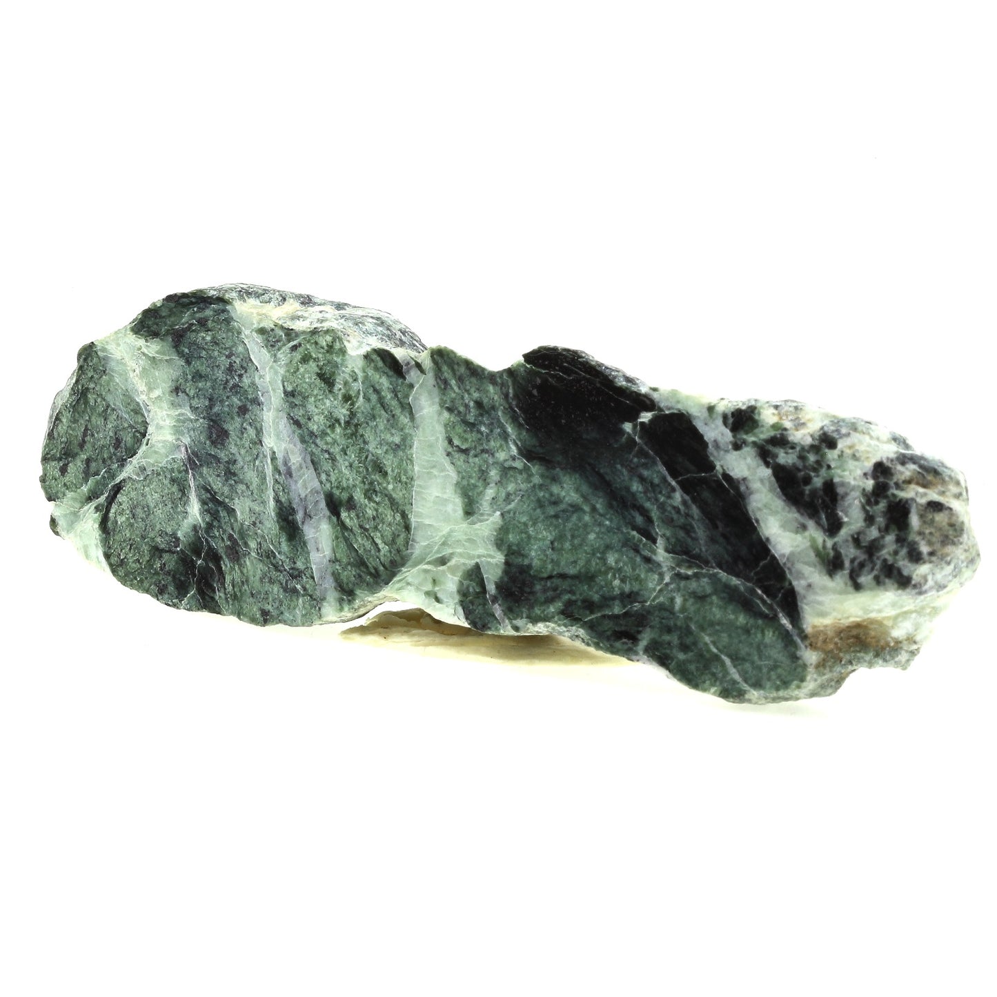 Veines de Calcite blanche dans Serpentinite et Marbre. 794.2 carats. Bessans, Haute Maurienne, Savoie, France