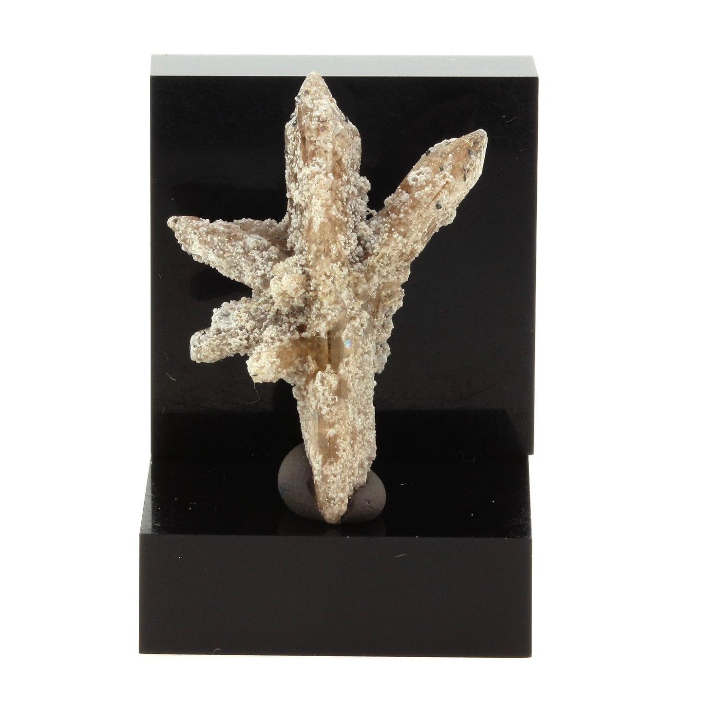 Topaze + Gypse. 25.1 carats. Thomas Range, Juab Co., Utah, USA