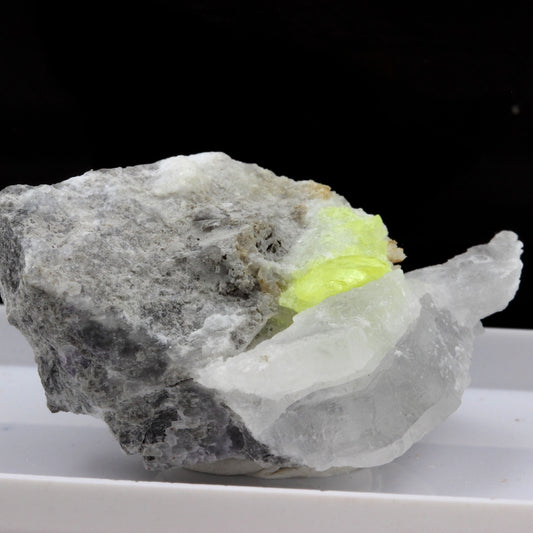 Soufre + Gypse. 67.5 carats. La Maurienne, Savoie, France