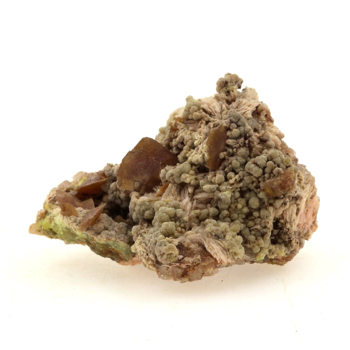 Wulfenite + Mimetite. 70.2 carats. Lantignié, France