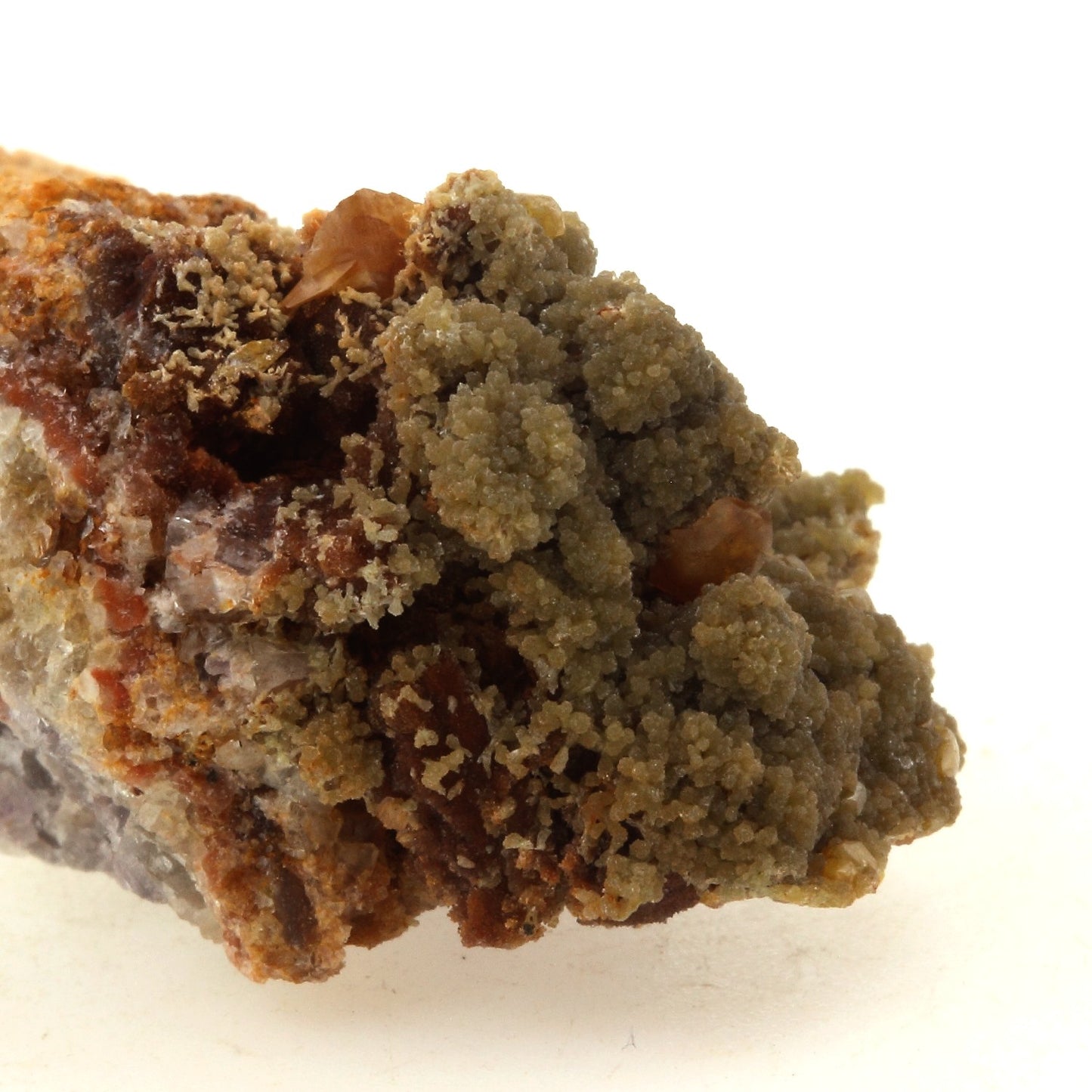 Wulfenite + Mimetite. 82.7 carats. Lantignié, France