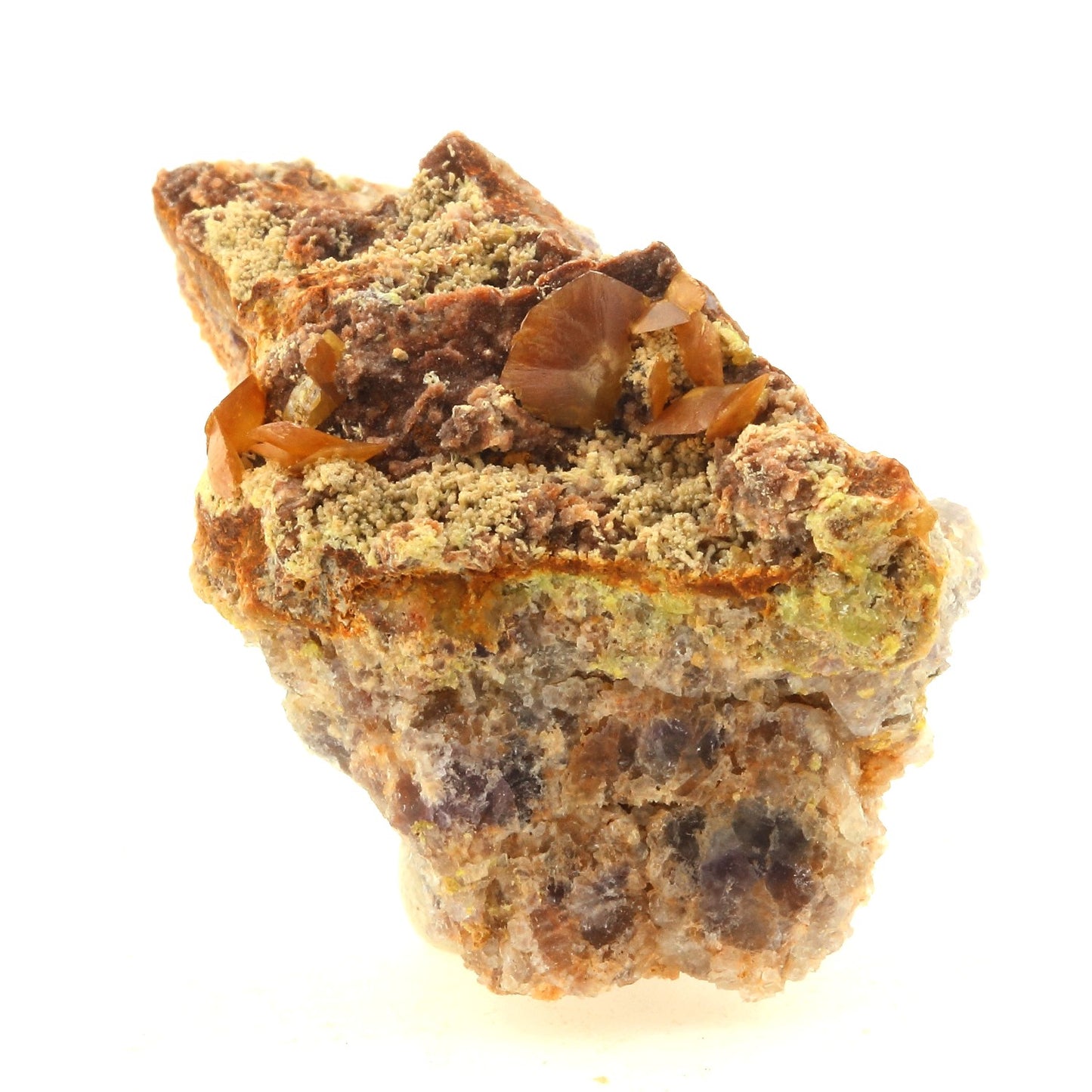 Wulfenite + Mimetite. 171.9 carats. Lantignié, France